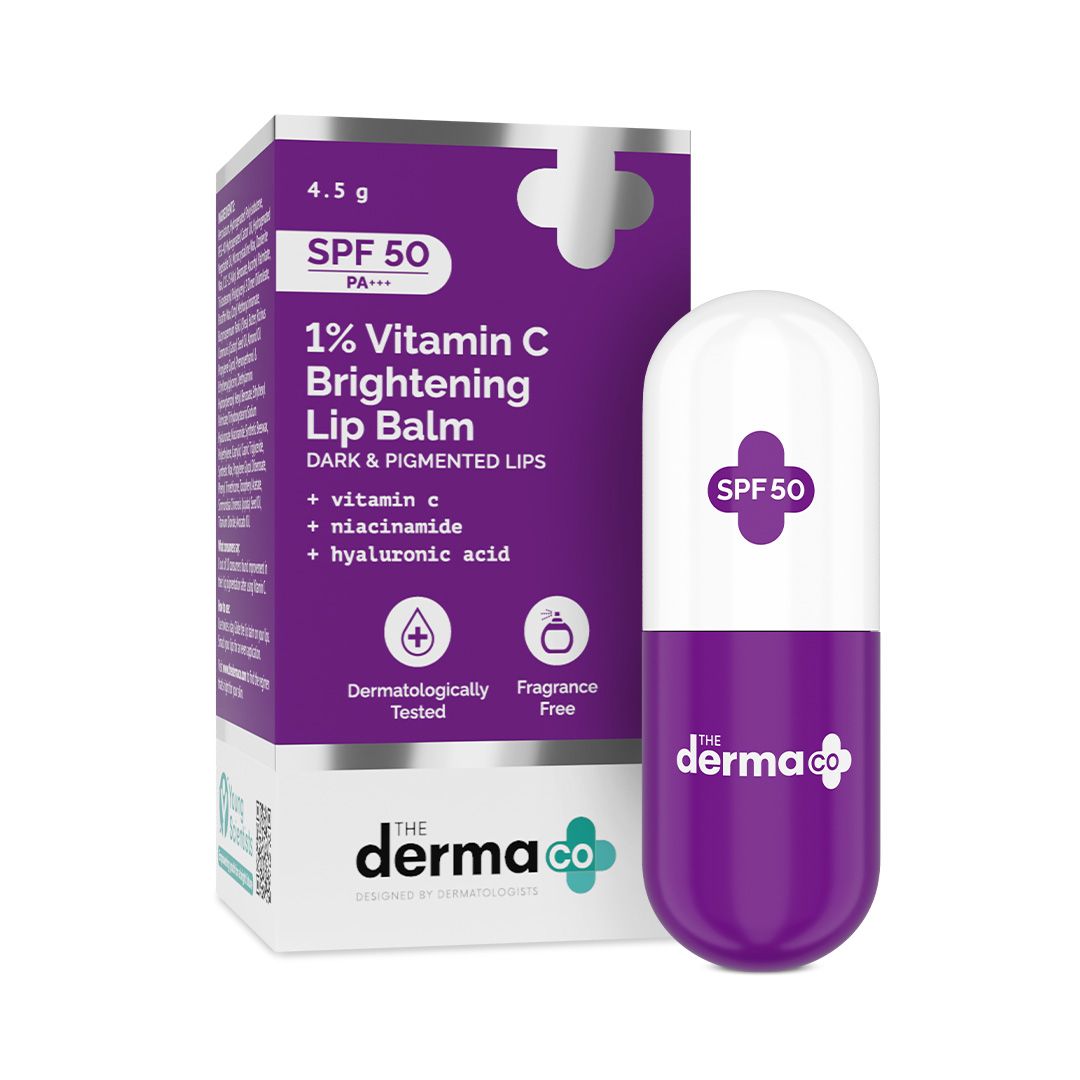 Derma Co 1% Vitamin C Brightening Lip Balm - 4.5g