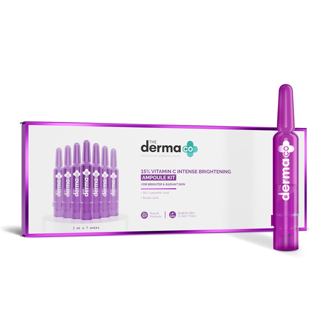 Derma Co 15% Vitamin C Intense Brightening Ampoule Kit - 14ml