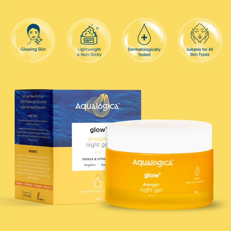 Aqualogica Glow+ Mousse Night Gel 50g