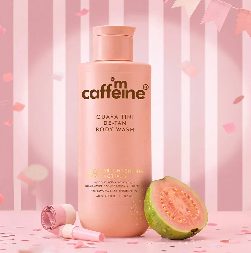 mCaffeine Guava Tini De-Tan Body Wash - 300ml