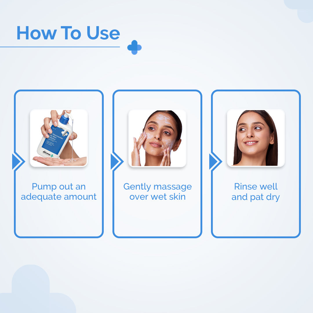 Derma Co 2% Niacinamide Oily Skin Cleanser for Sensitive, Oily & Combination Skin