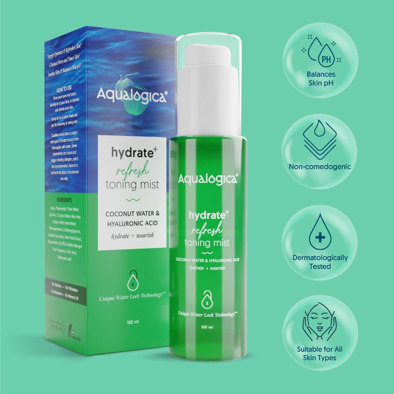 Aqualogica Hydrate+ Refresh Toning Mist - 100ml