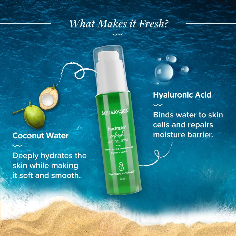 Aqualogica Hydrate+ Refresh Toning Mist - 100ml