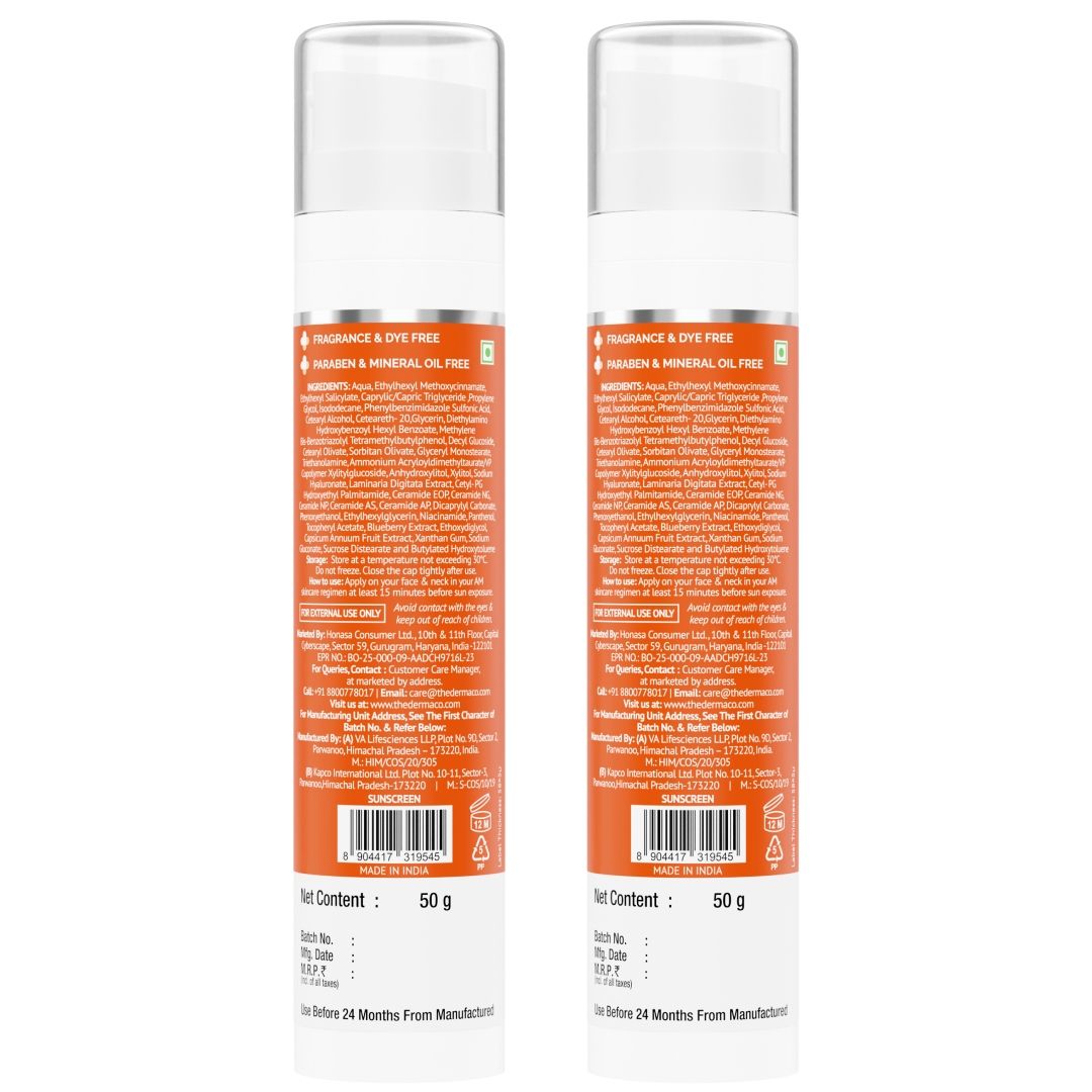 Derma Co 1% Hyaluronic Sunscreen Hydrating Gel In Vivo Tested with SPF 50 PA++++