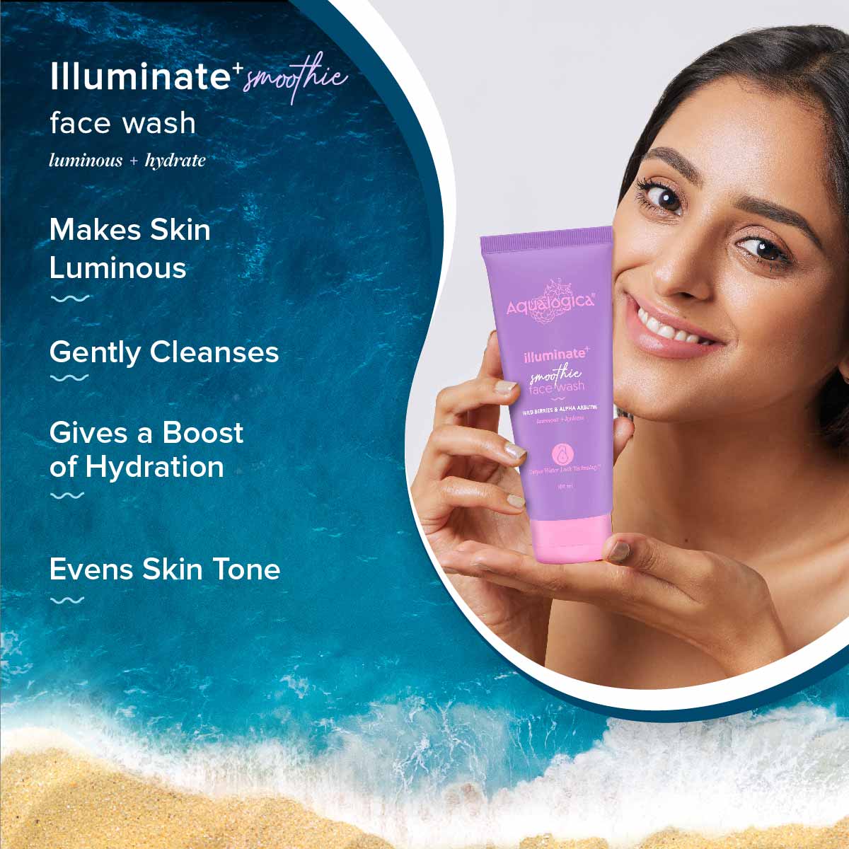 Aqualogica Illuminate+ Smoothie Face Wash