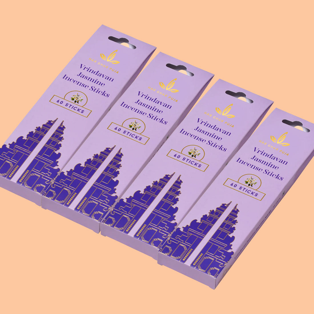 Har Ghar Puja Vrindavan Jasmine Incense Stick (Set of 3)