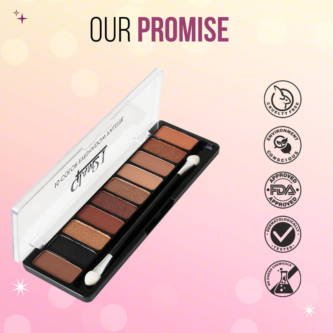 Glam21 10 Color Eyeshadow Palette - Get Smoky