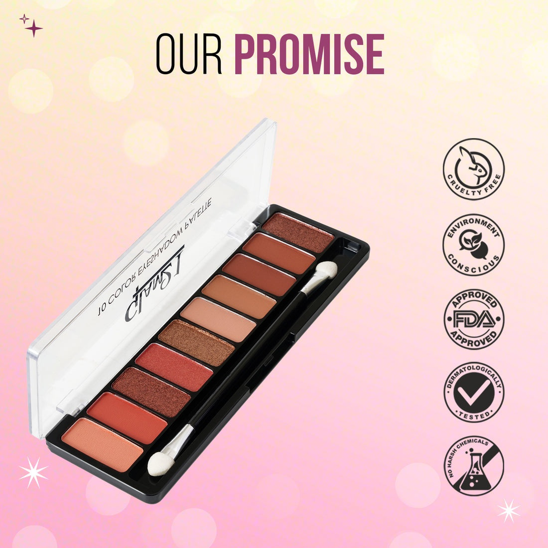Glam21 10 Color Eyeshadow Palette - Mystique