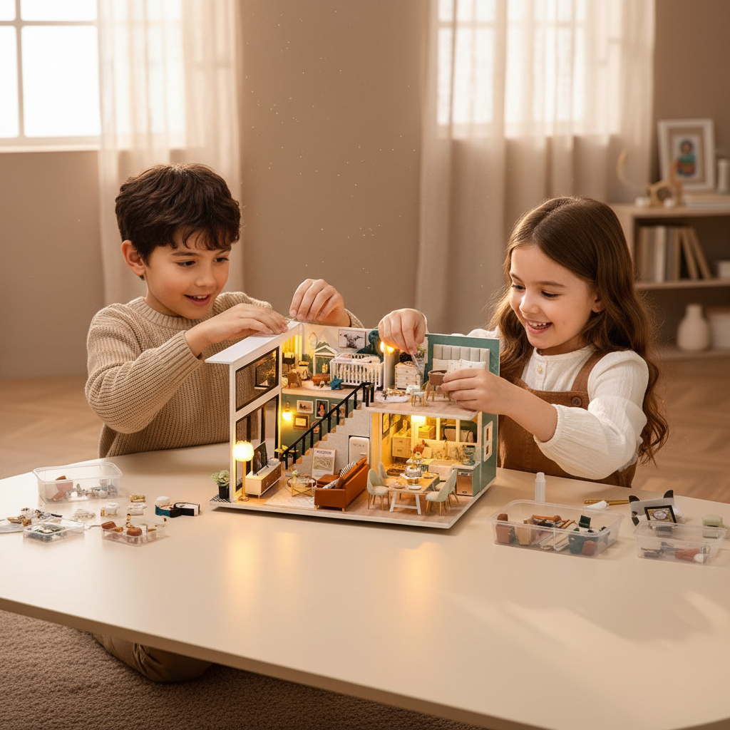 Dimorra Handmade LED Dollhouse DIY Kit