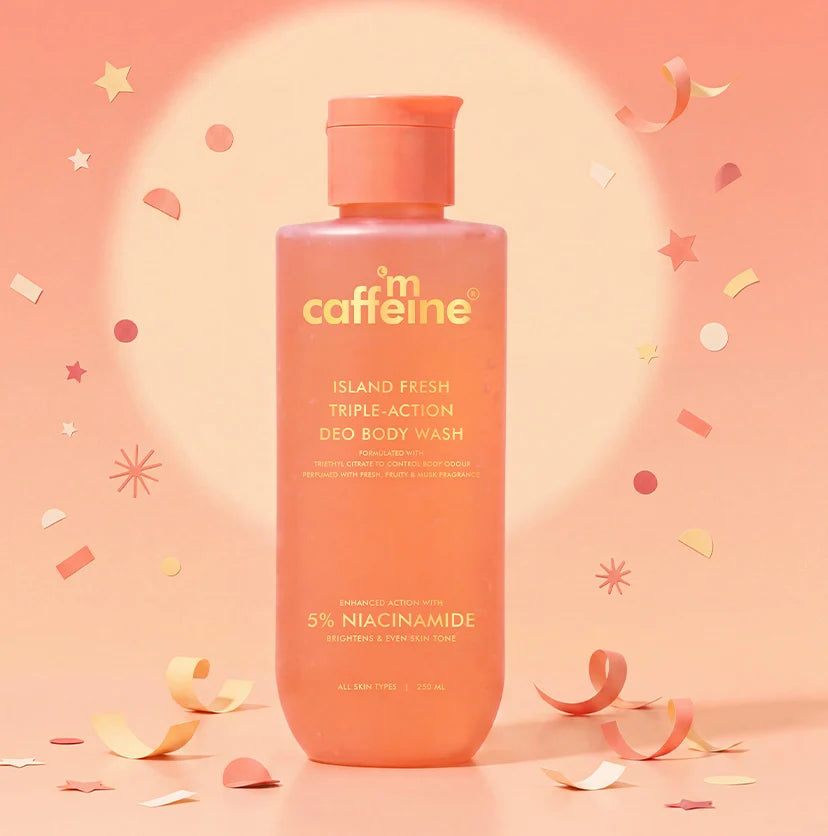 mCaffeine Island Fresh Triple Action Deo Body Wash - 250ml