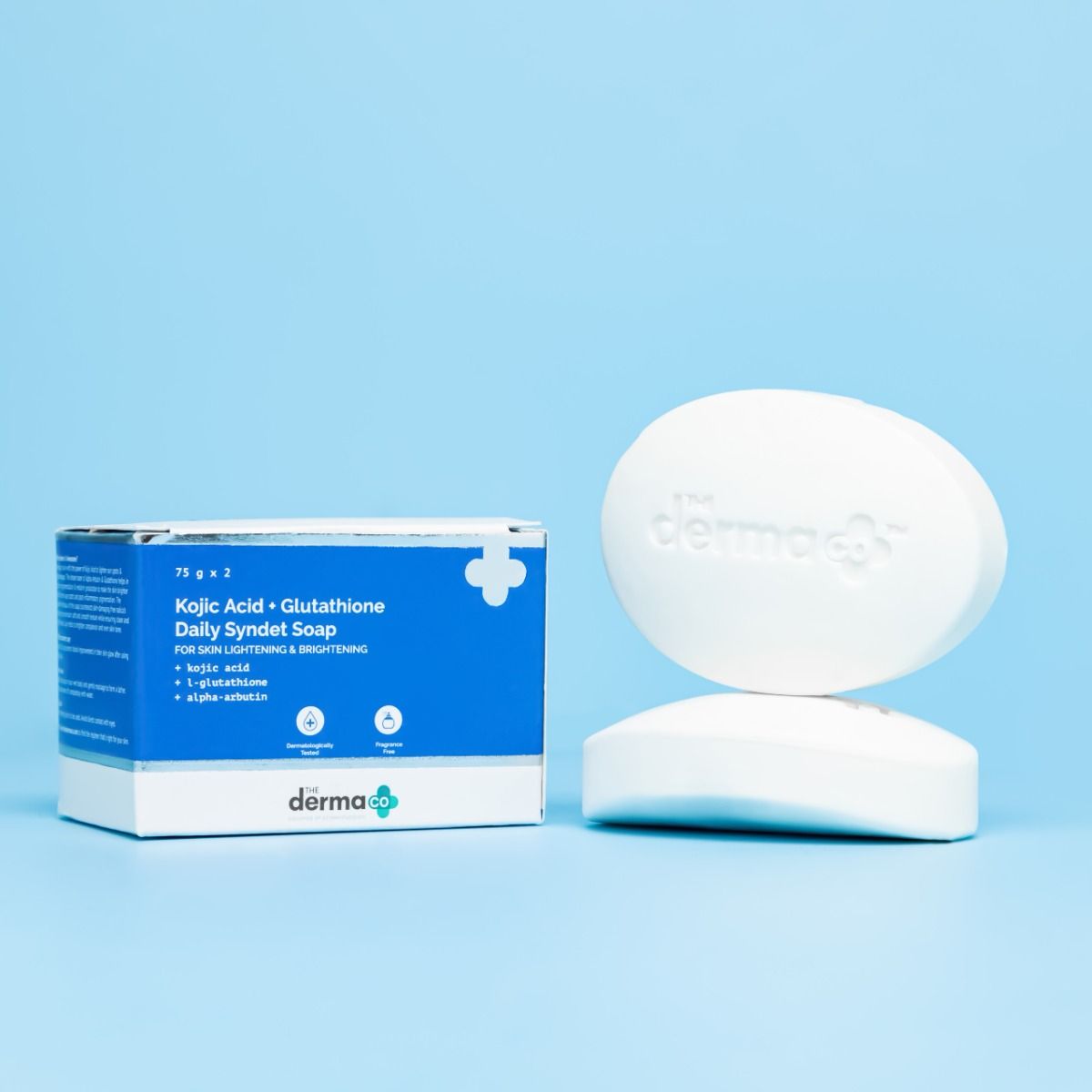 Derma Co Kojic Acid + Glutathione Daily Syndet Soap with L-Glutathione & Alpha Arbutin