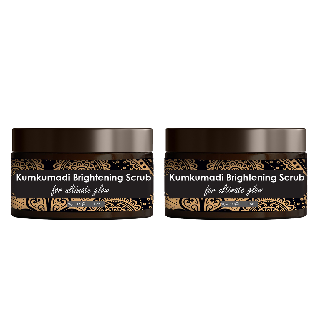The glow rituals Kumkumadi Brightening Scrub - 50g (Pack Of 2)