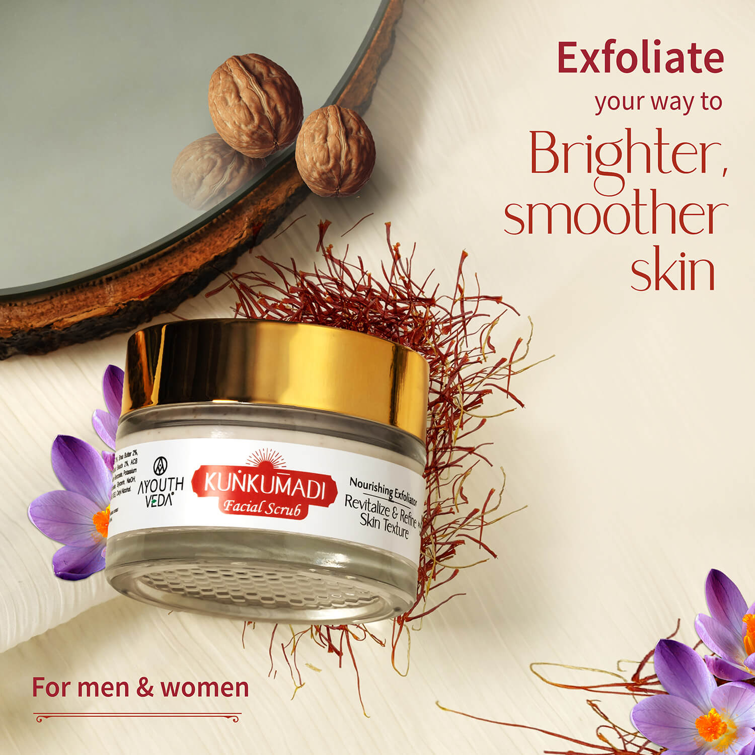 Ayouthveda Kunkumadi Face Scrub