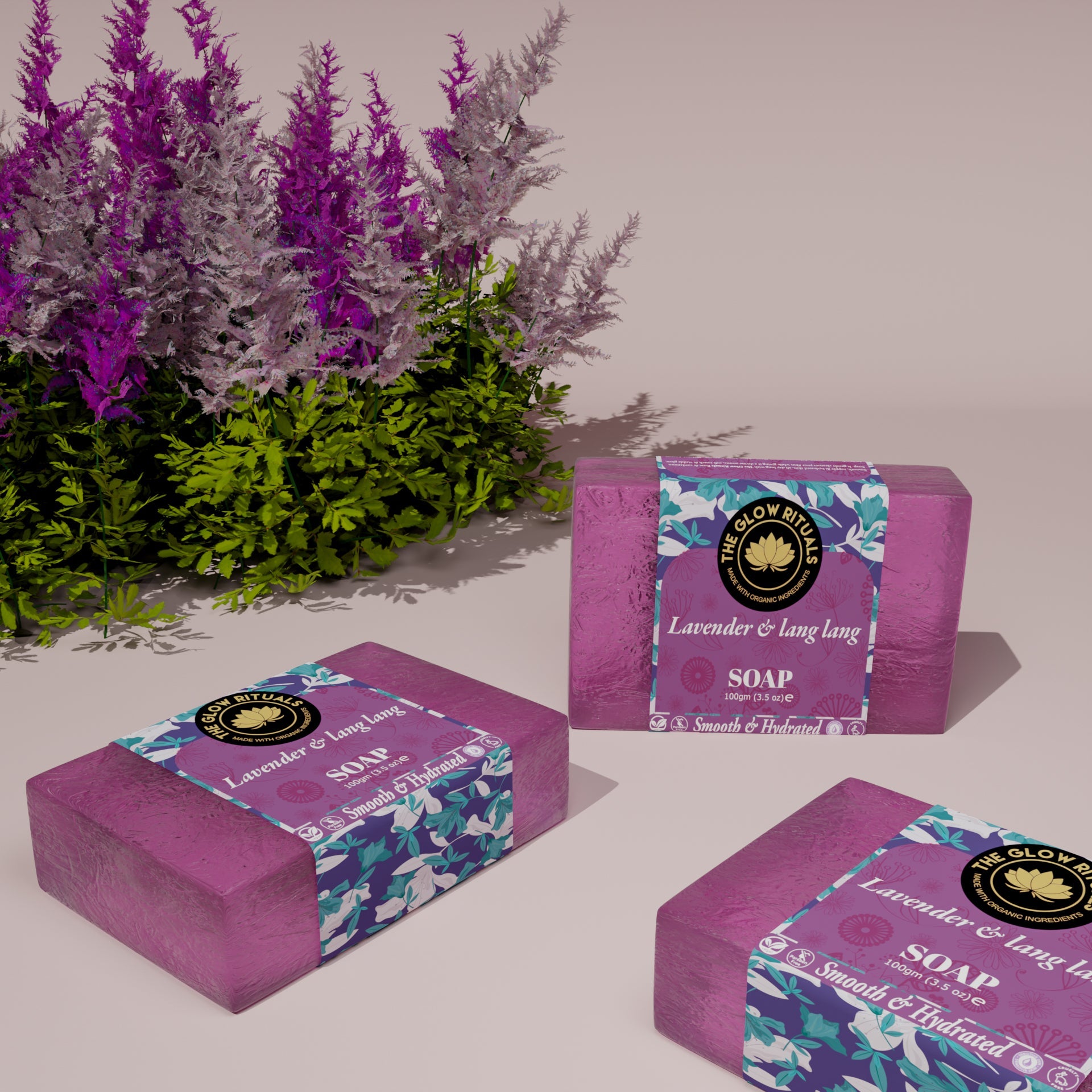 The glow rituals Lavender And Lang Lang Soap