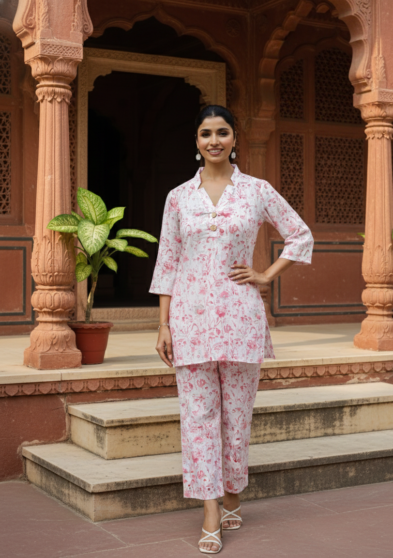 Label Flavia Cotton Printed Co-ord Set-25