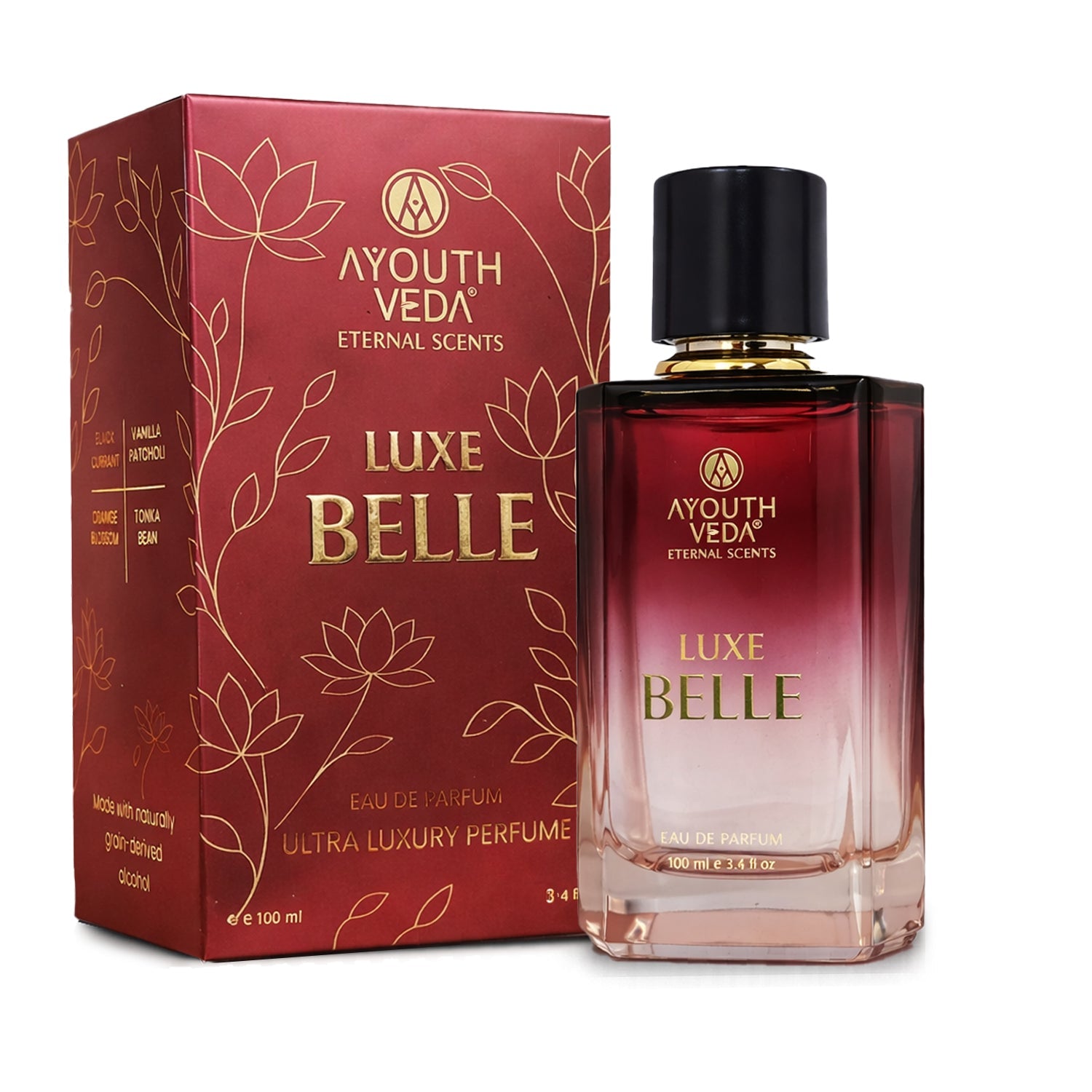 Ayouthveda Luxe Belle Eau De Parfum for Women – Sweet Floral Luxury Perfume (100ml)