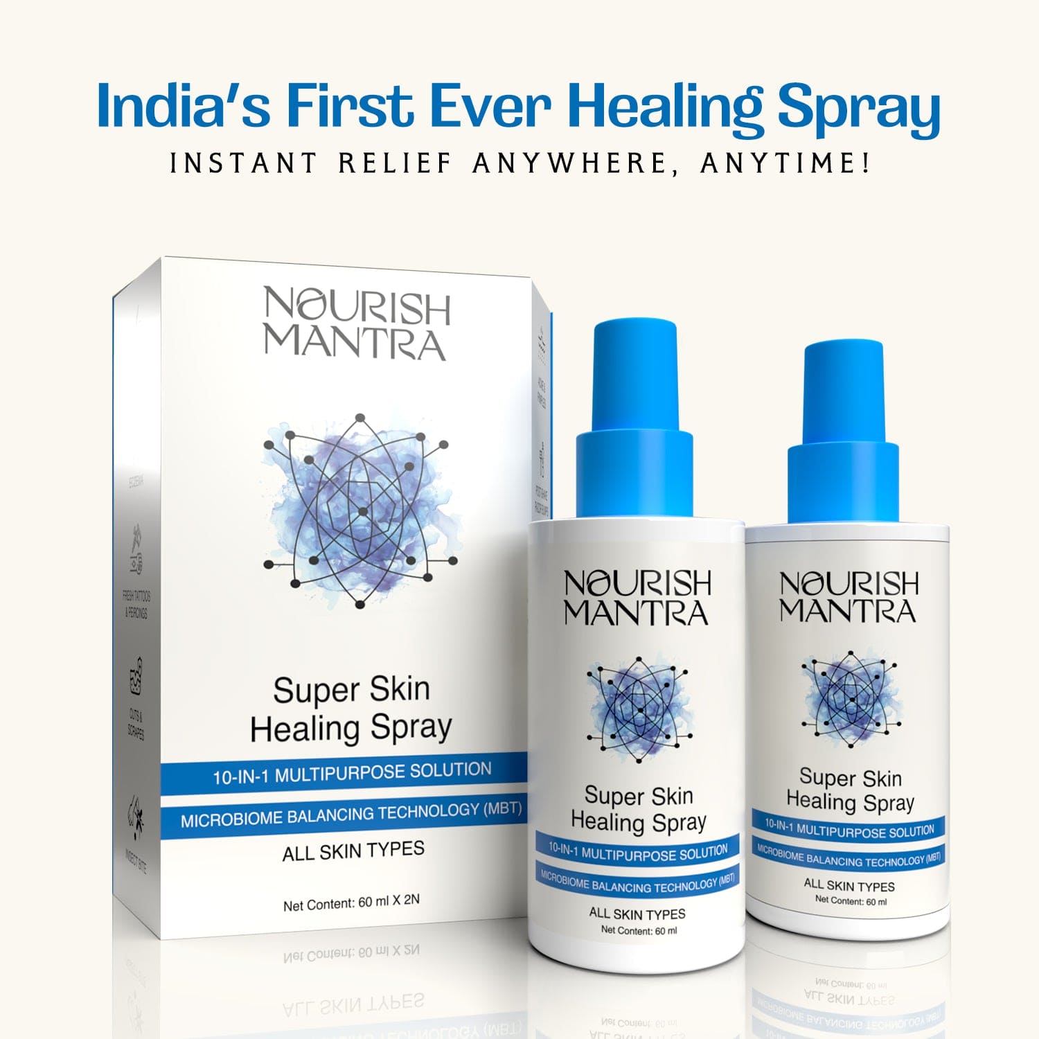 Nourish Mantra Super Skin Healing Spray (Pack of 2)