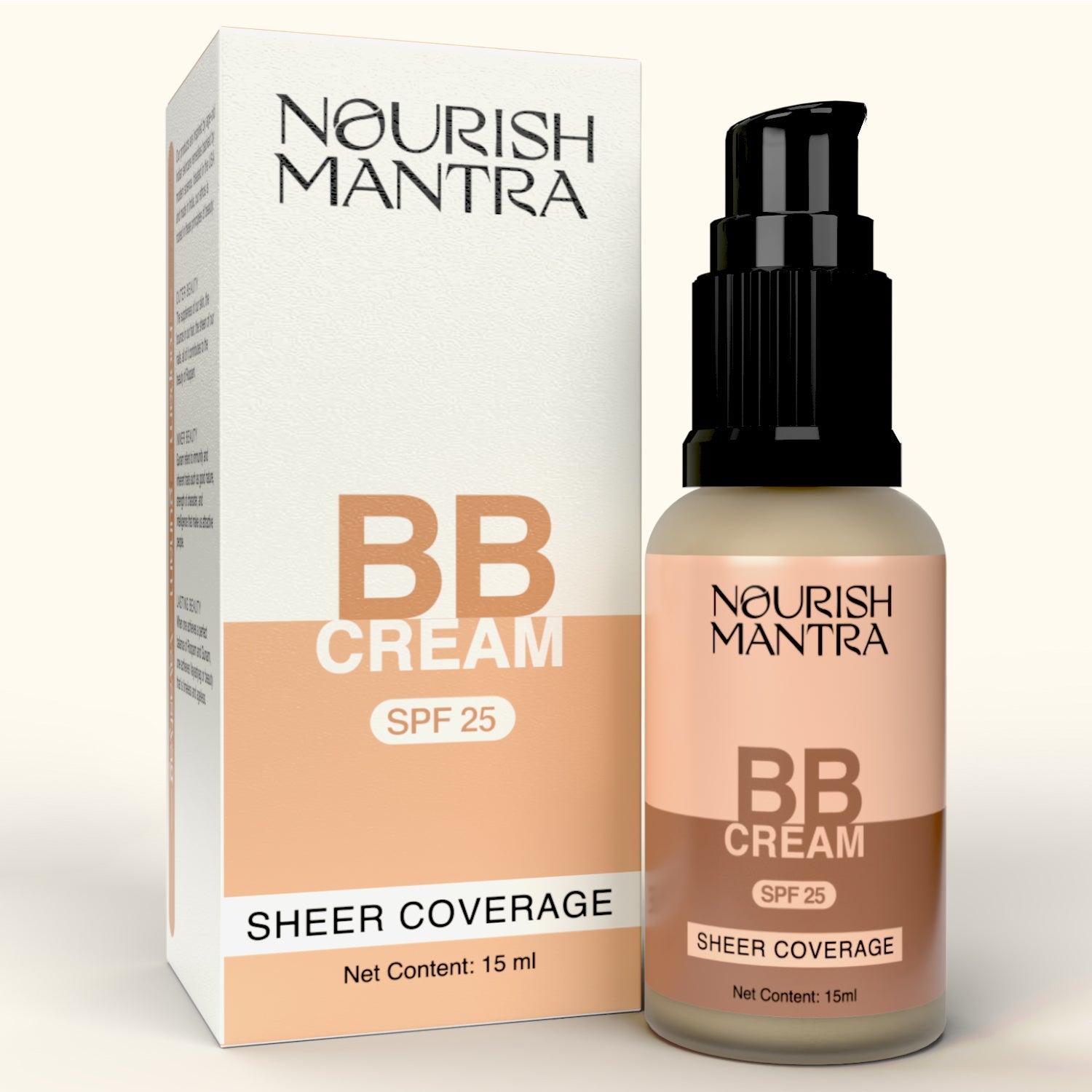 Nourish Mantra BB Cream Bronze Shade with SPF 25 - (Medium to Dark)