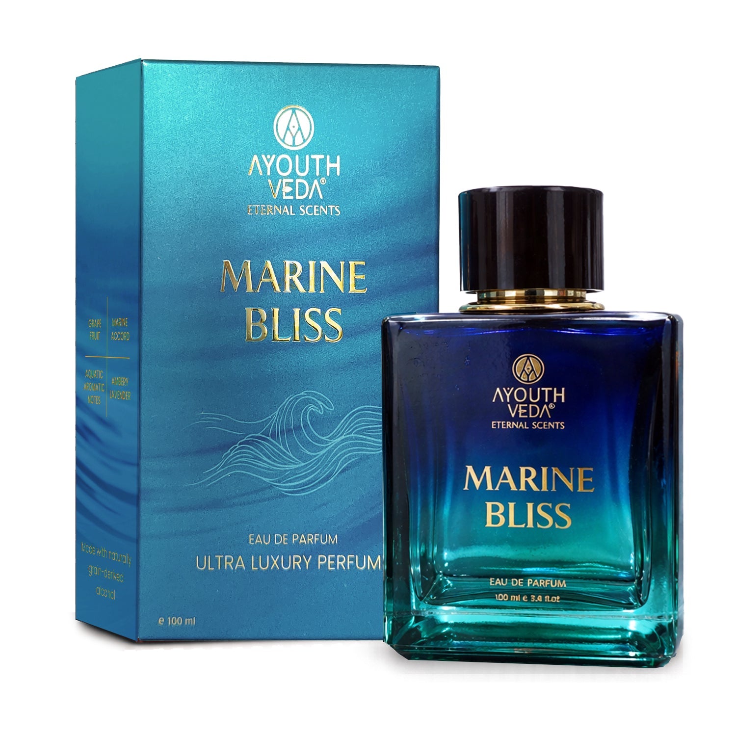 Ayouthveda Marine Bliss Eau De Parfum 100ml – Fresh Aquatic Luxury Fragrance