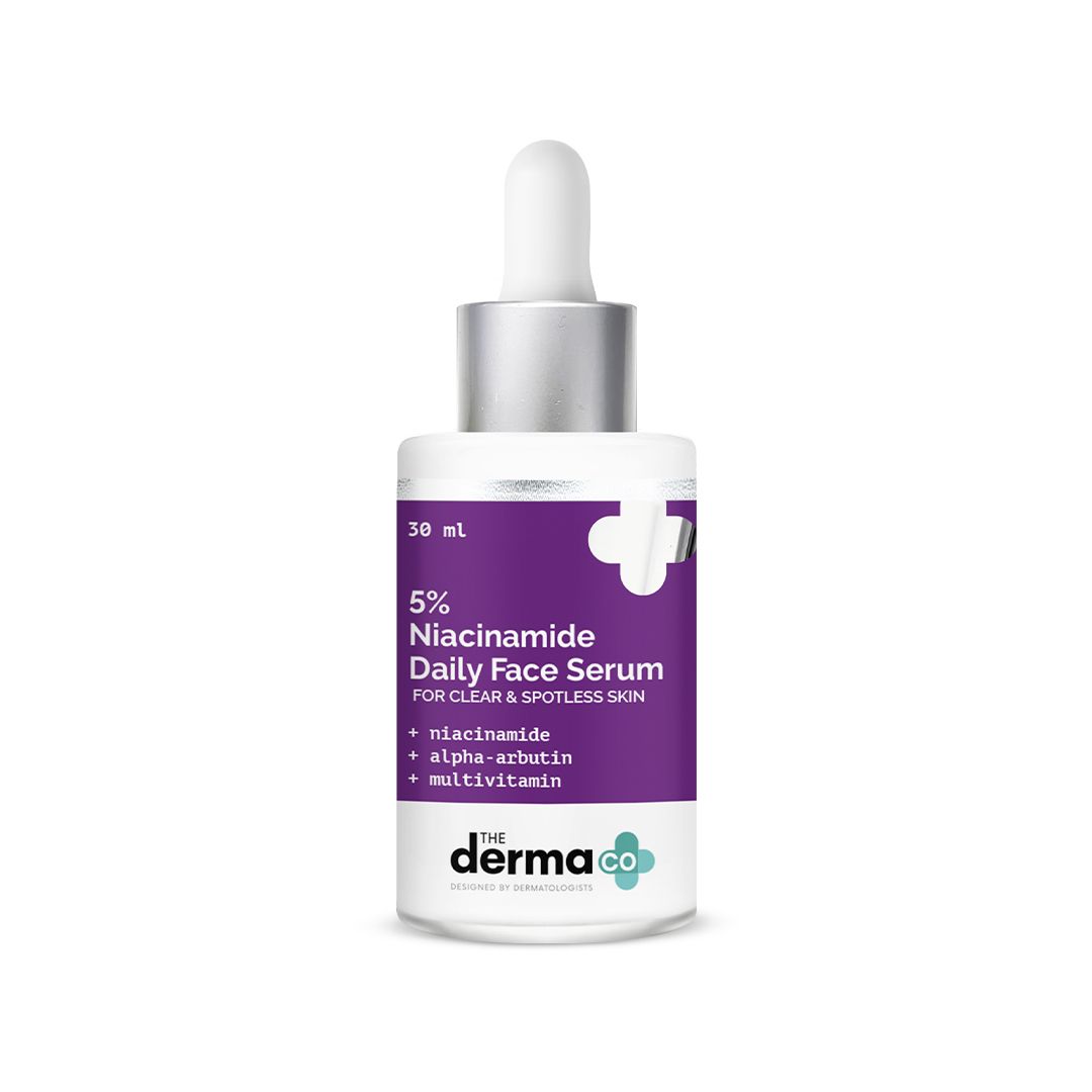 Derma Co 5% Niacinamide Daily Face Serum with Alpha Arbutin & Multivitamin - 30ml