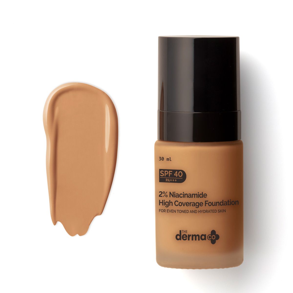 Derma Co 2% Niacinamide High Coverage Foundation With 1% Hyaluronic Acid Complex & SPF 40 PA+++