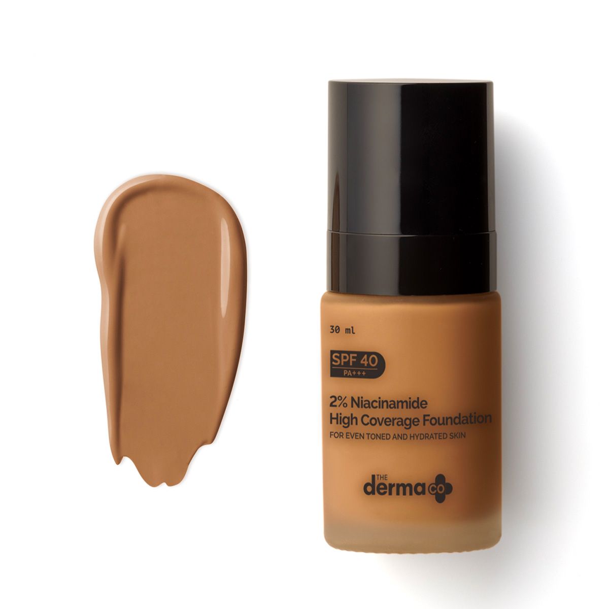 Derma Co 2% Niacinamide High Coverage Foundation With 1% Hyaluronic Acid Complex & SPF 40 PA+++