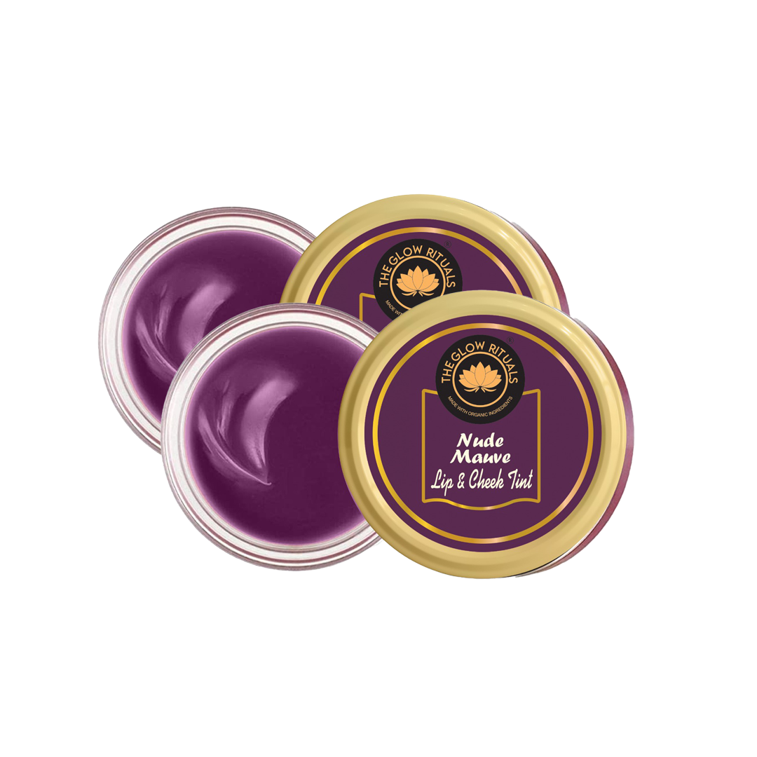 The glow rituals Nude Mauve Lip & Cheek Tint - 8g (Pack Of 2)