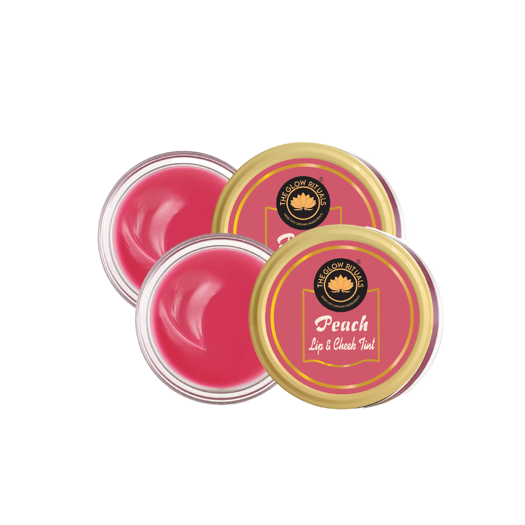 The glow rituals Peach Lip & Cheek Tint - 8g (Pack Of 2)