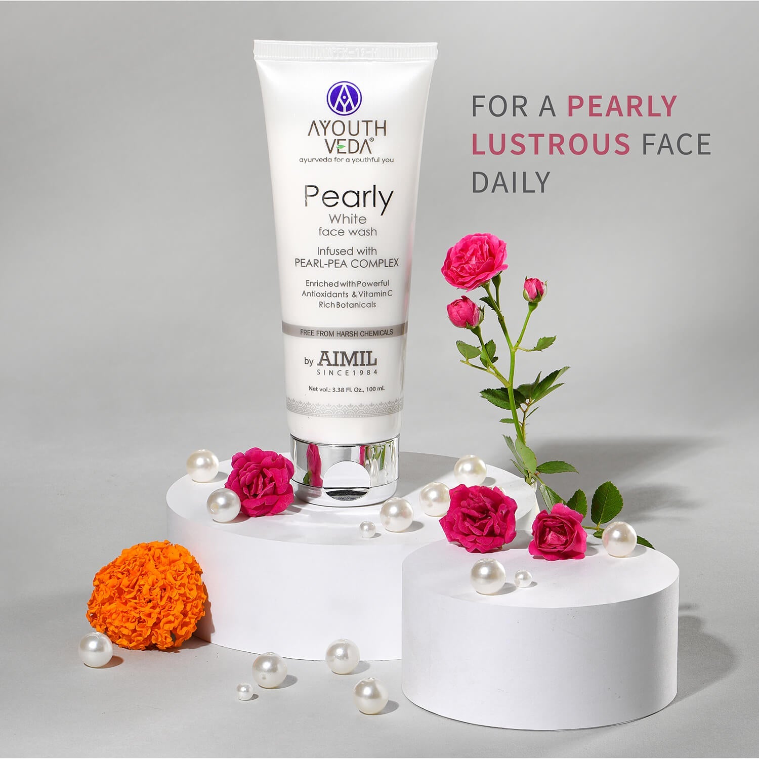 Ayouthveda Pearly White Face Wash (100ml)