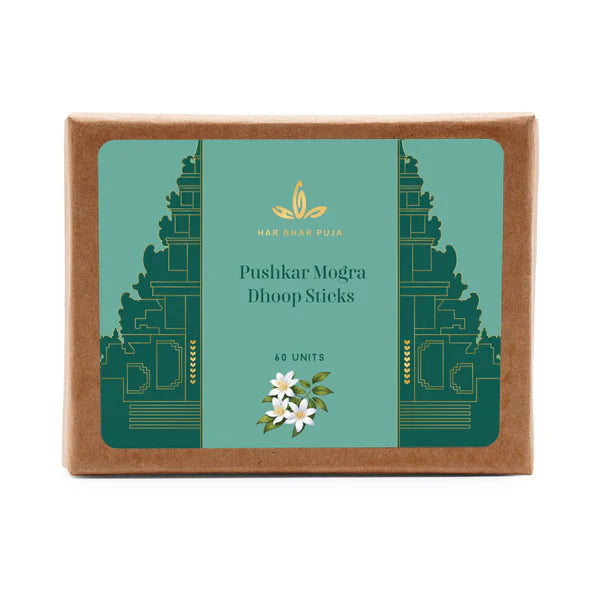 Har Ghar Puja Pushkar Mogra Dhoop Sticks (Set of 4)