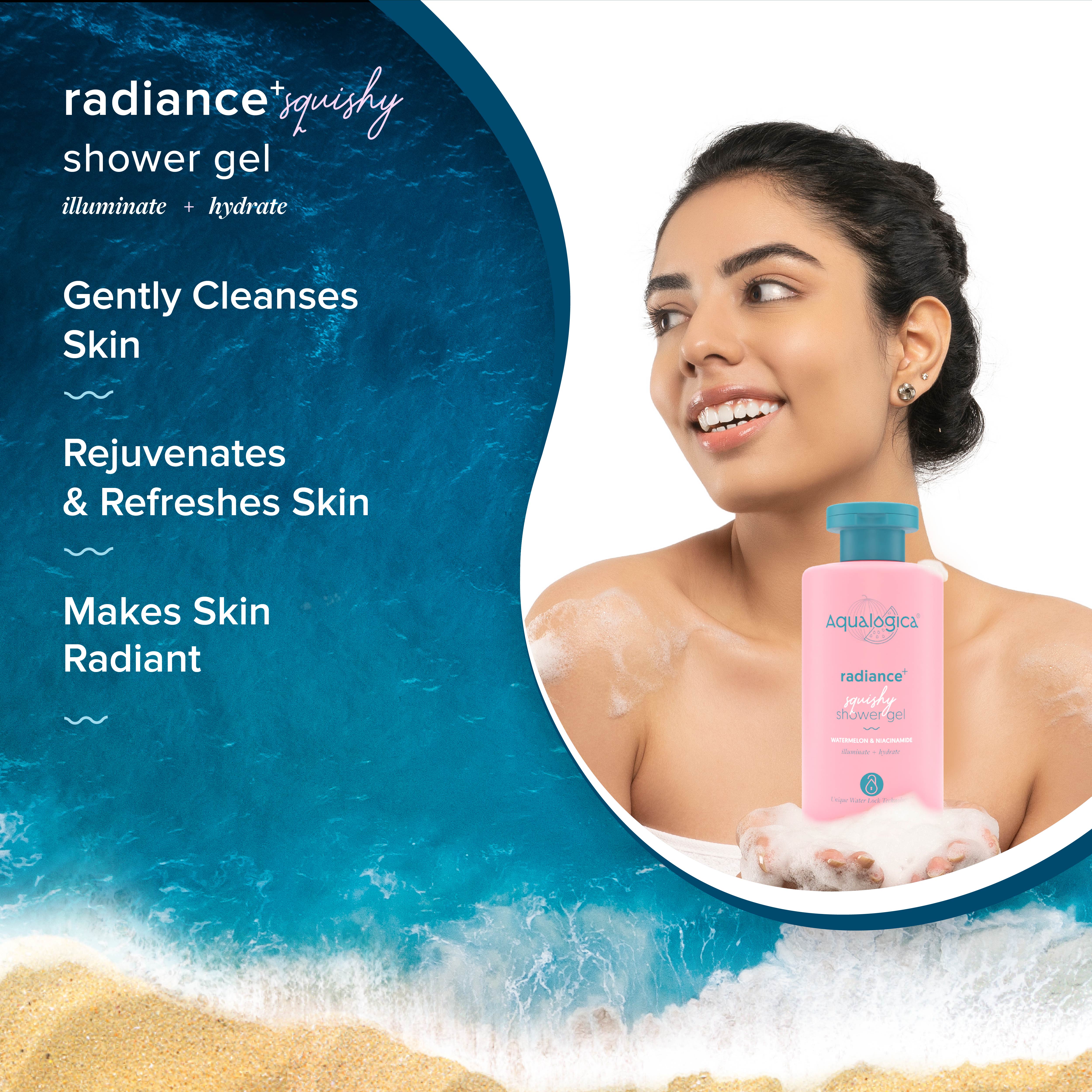 Aqualogica Radiance+ Squishy Shower Gel - 250ml