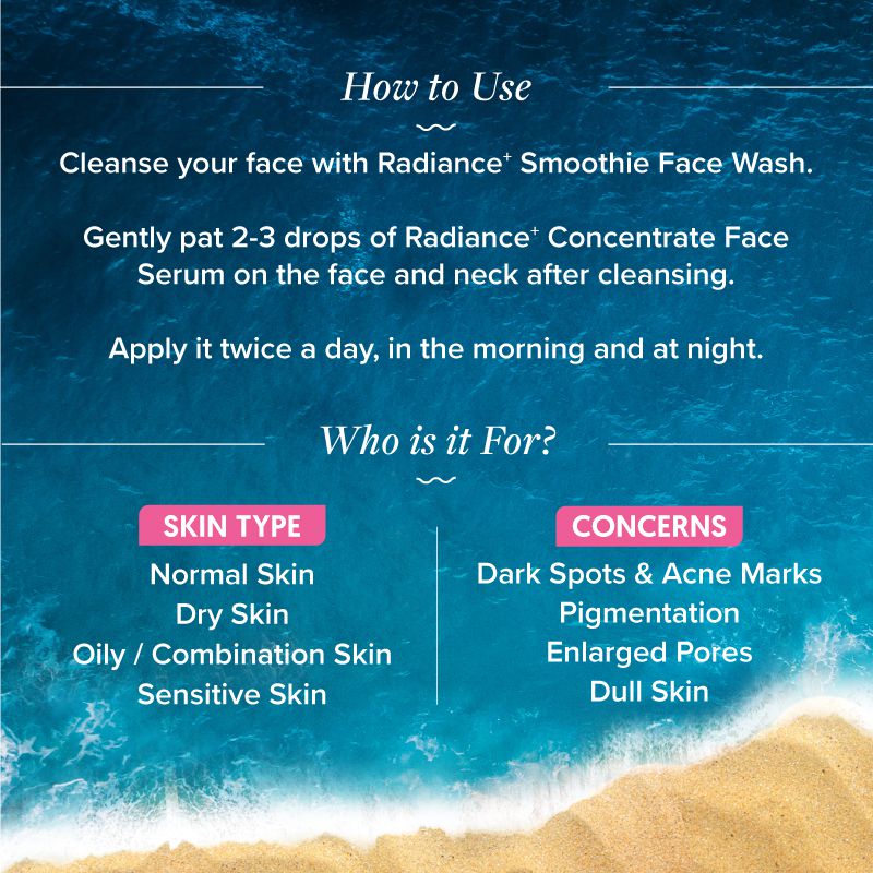 Aqualogica Radiance+ Concentrate Face Serum - 30ml