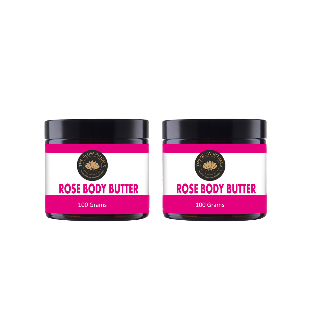 The Glow Rituals Rose Body Butter - 100g (Pack Of 2)