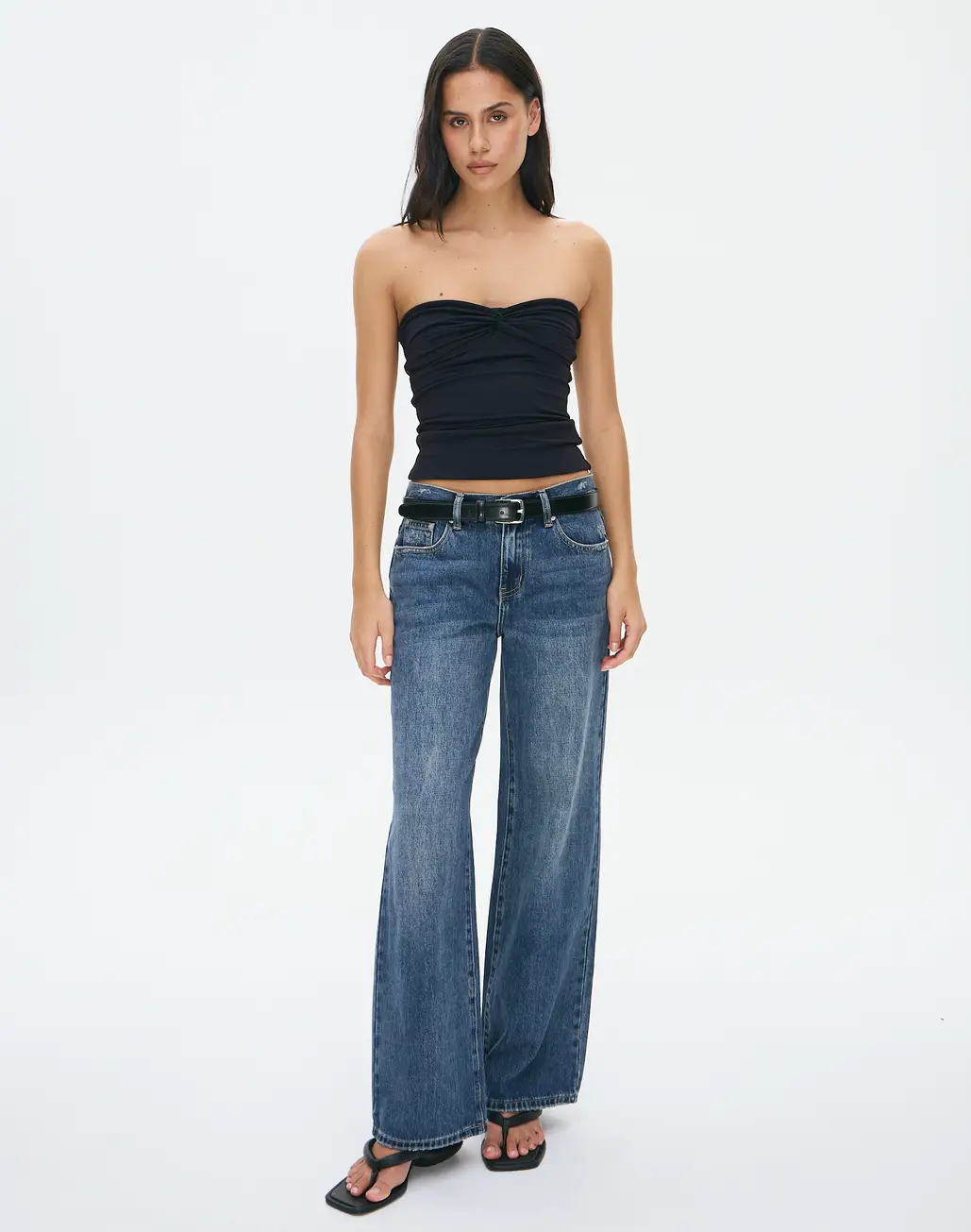 Mywishbag Twist Strapless Top - Nylon