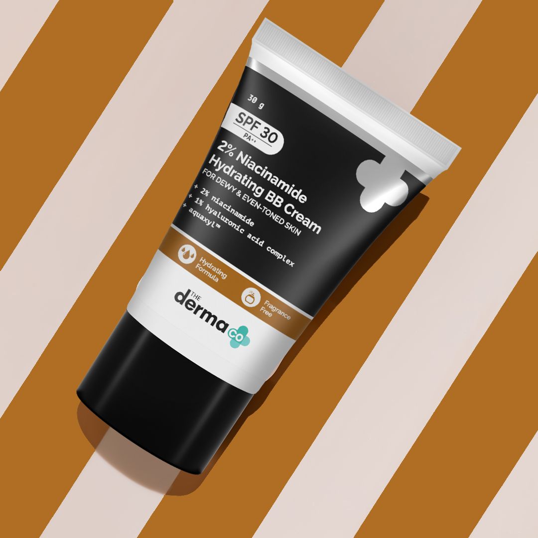 Derma Co 2% Niacinamide Hydrating BB Cream with 1% Hyaluronic Acid Complex & Aquaxyl - 30g
