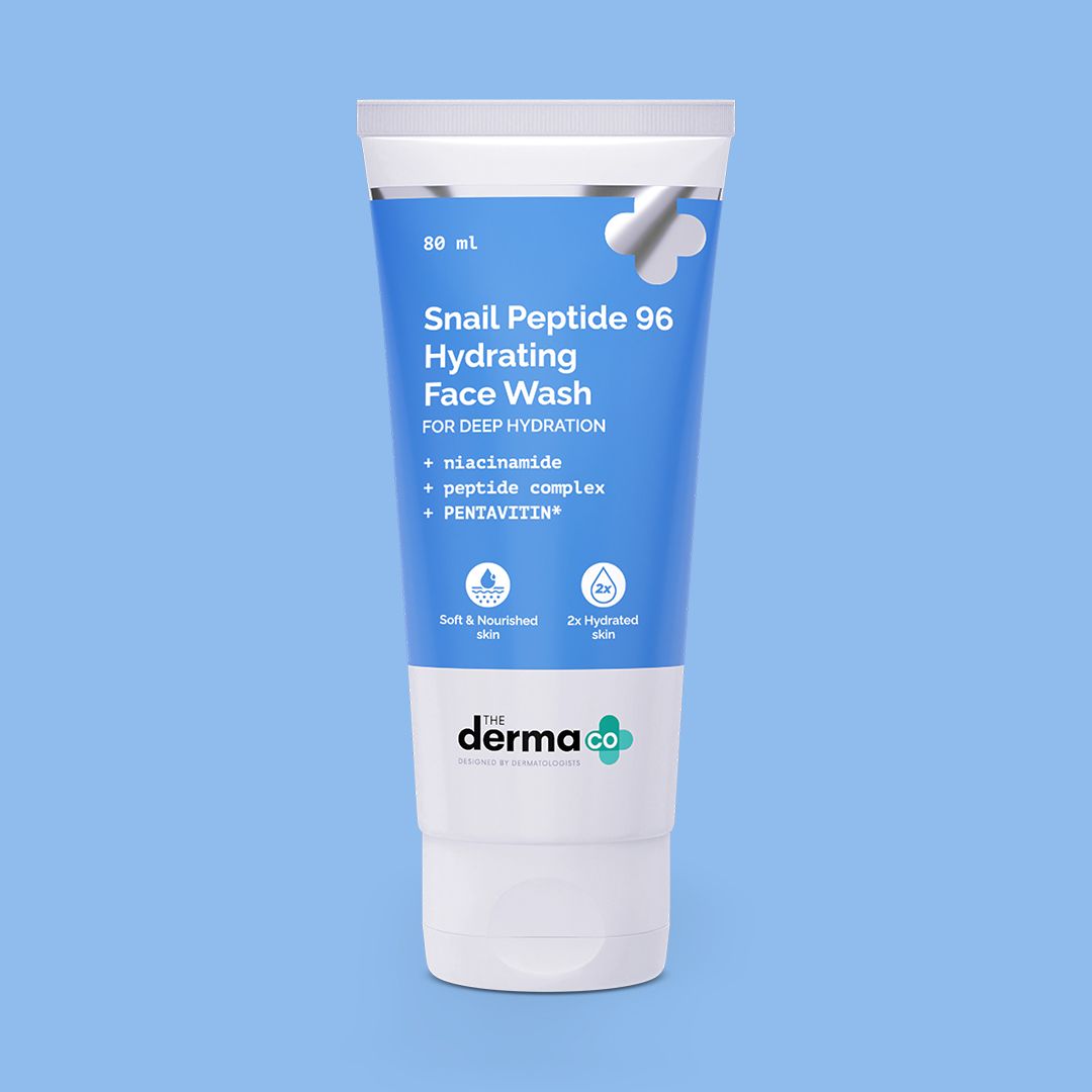 Derma Co Snail Peptide 96 Hydrating Face Wash with Snail Mucin & Peptide Complex for Deep Hydration - 80ml