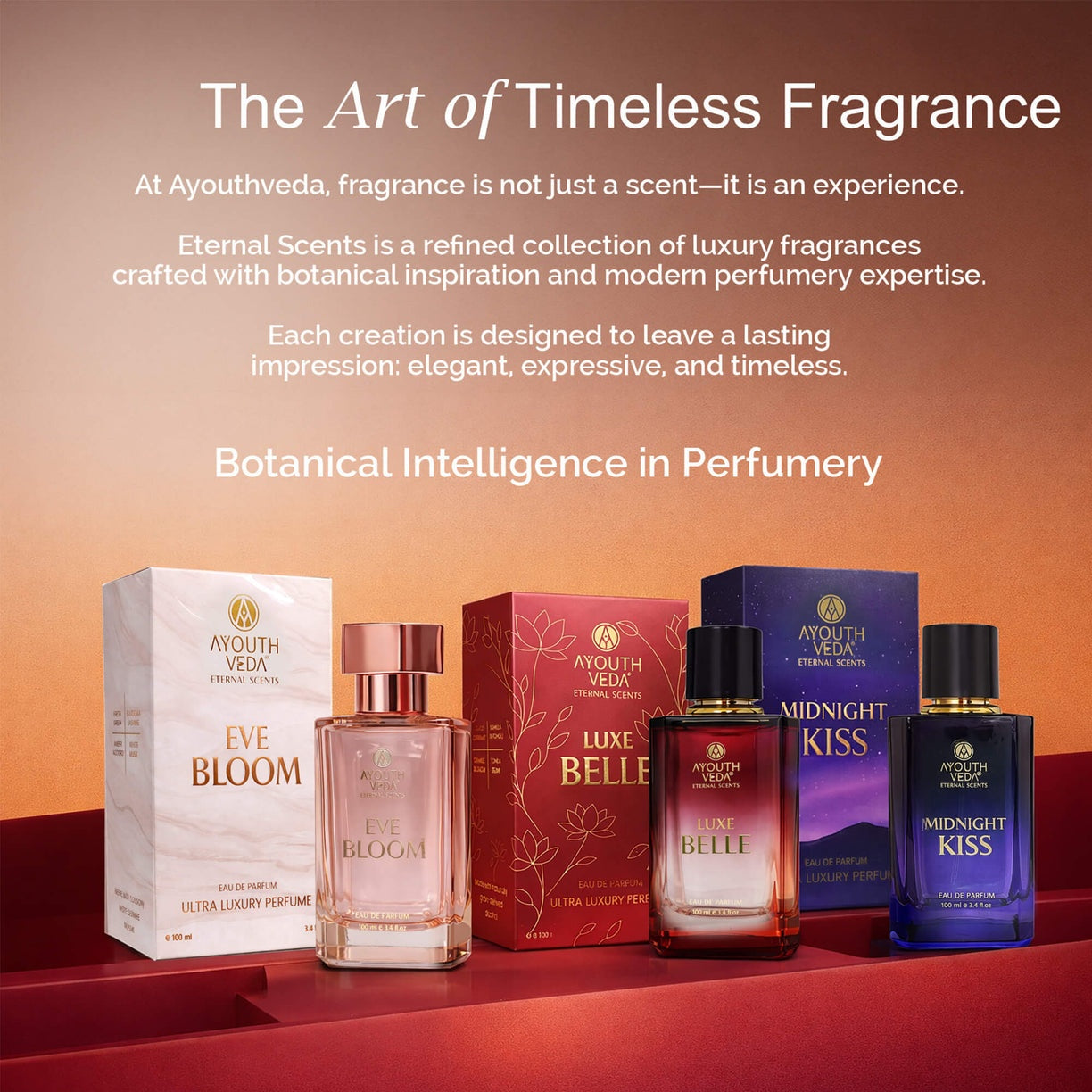 Ayouthveda Luxe Belle Eau De Parfum for Women – Sweet Floral Luxury Perfume (100ml)