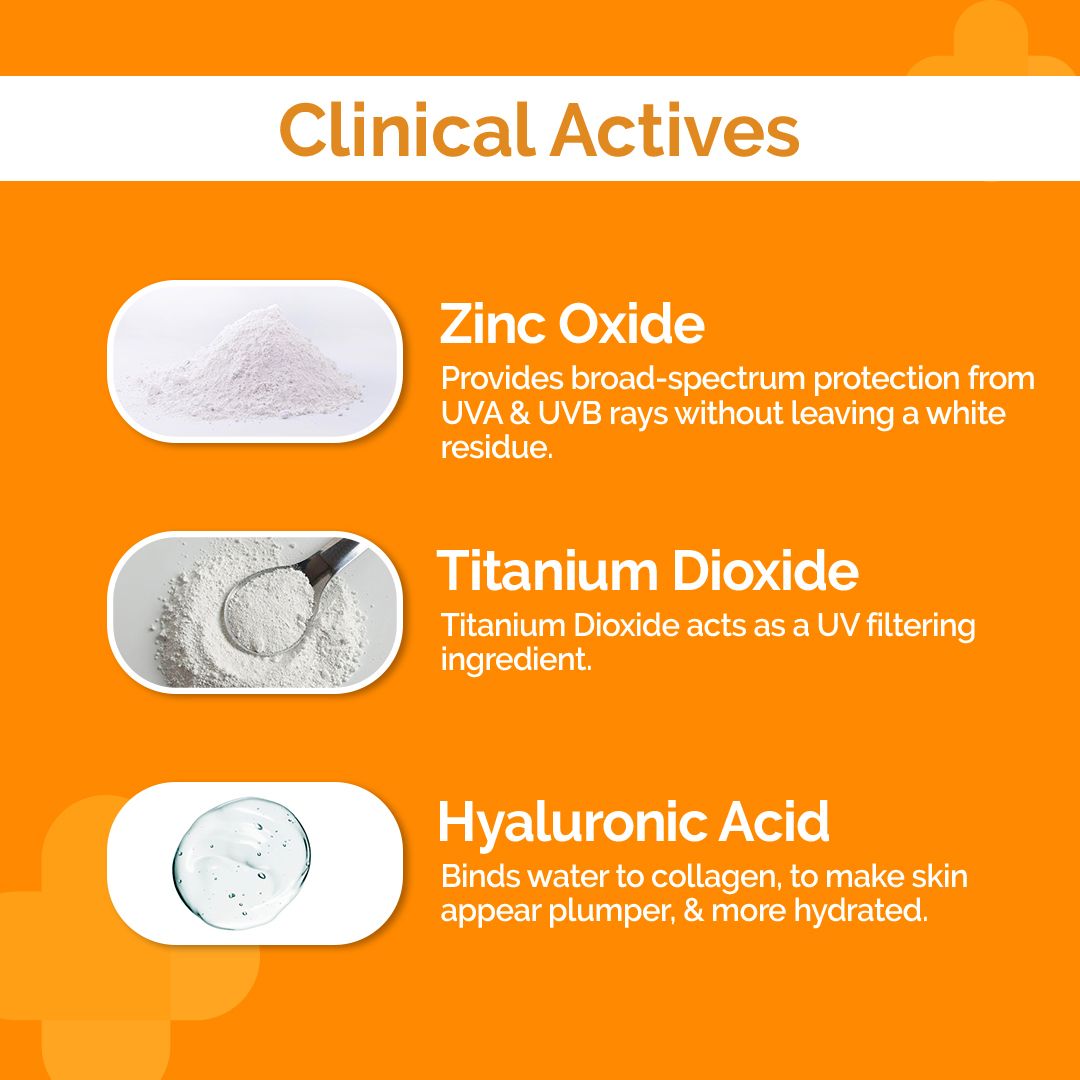 Derma Co 1% Hyaluronic Tinted Sunscreen Gel with SPF 60 & PA++++