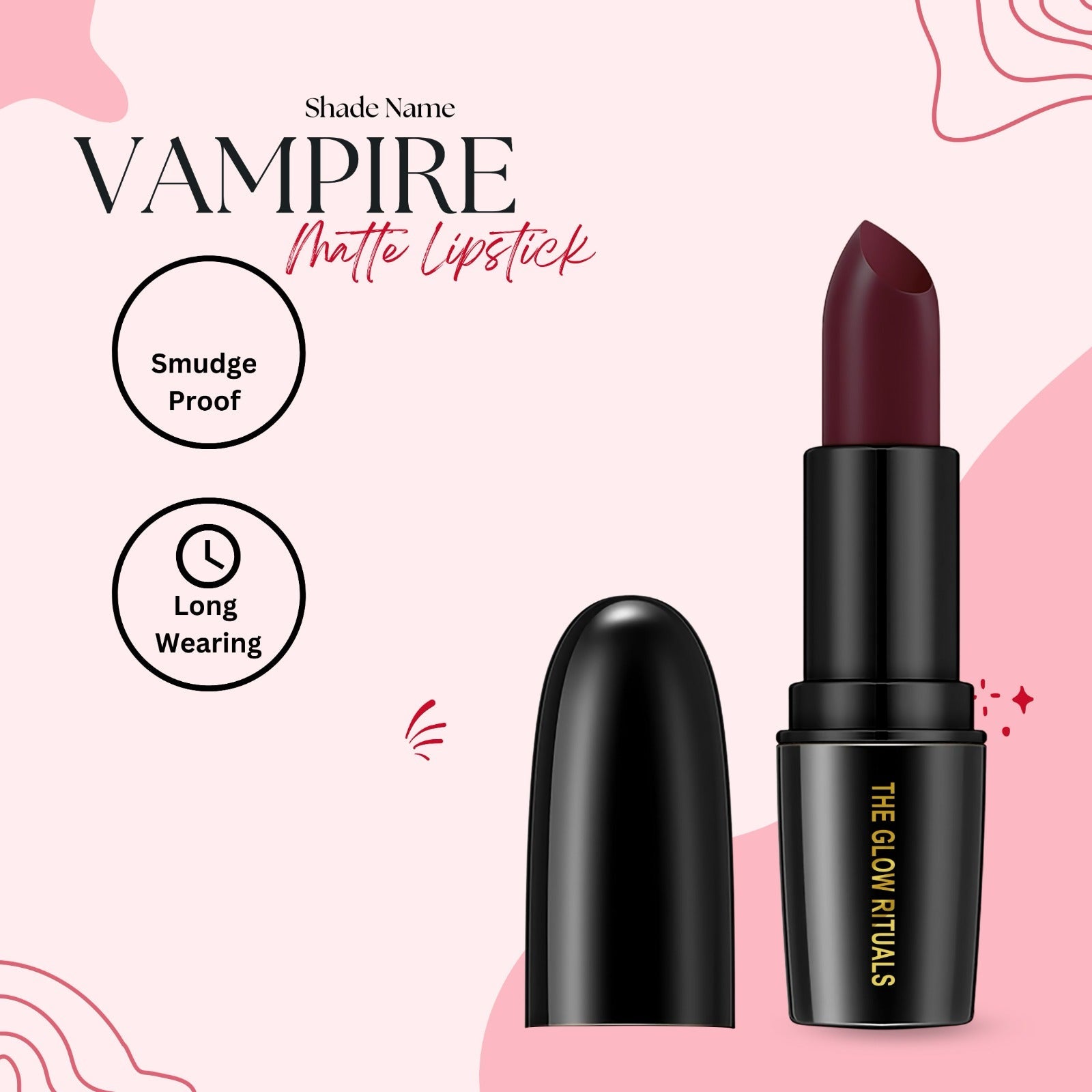 The Glow Rituals Vampire Lipsticks - 4g