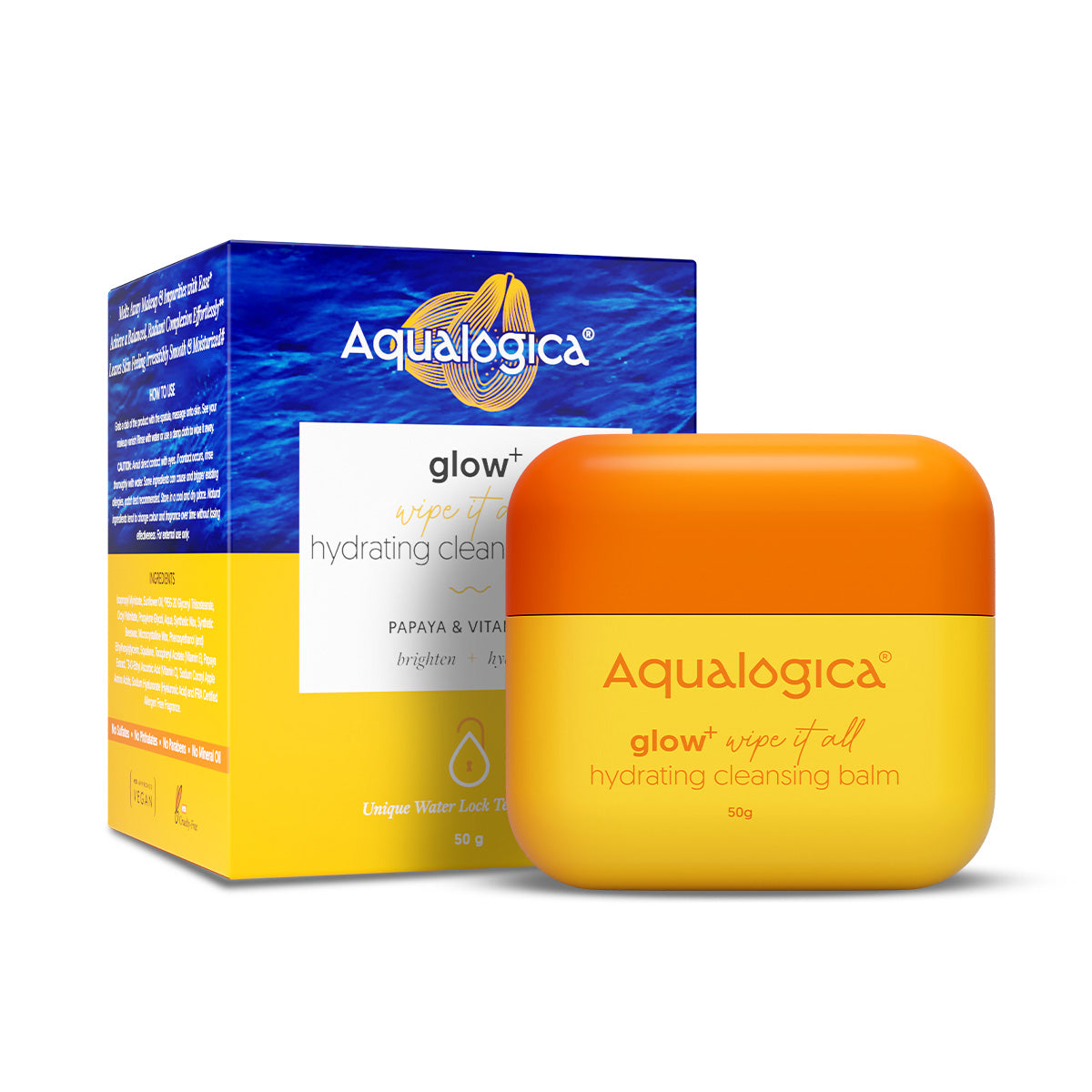 Aqualogica Glow+ Wipe It All Hydrating Cleansing Balm - 50g
