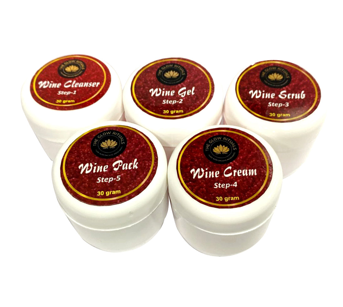 The Glow Rituals Wine Facial Kit